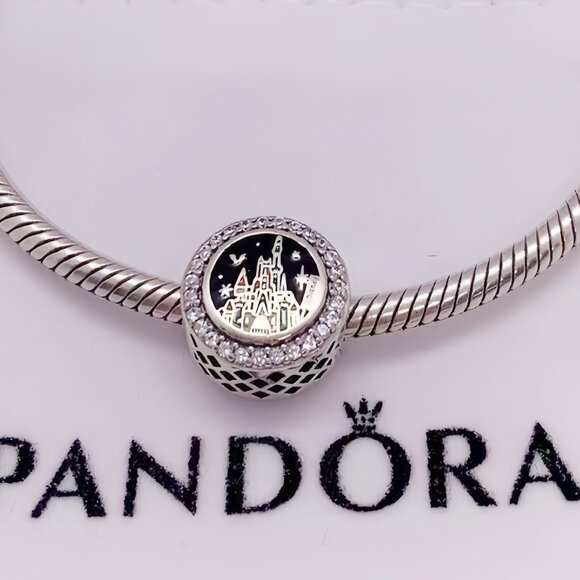 Disney Parks exclusive Mickey with Castle Halloween Pandora charm - Picture 3 of 3